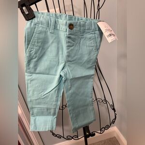 New Carter’s Baby Boys Aqua Chino Khaki style pants Easter 18 months 18m